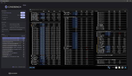 i9-13900K + RTX4090 Cinebench 2024 スコア