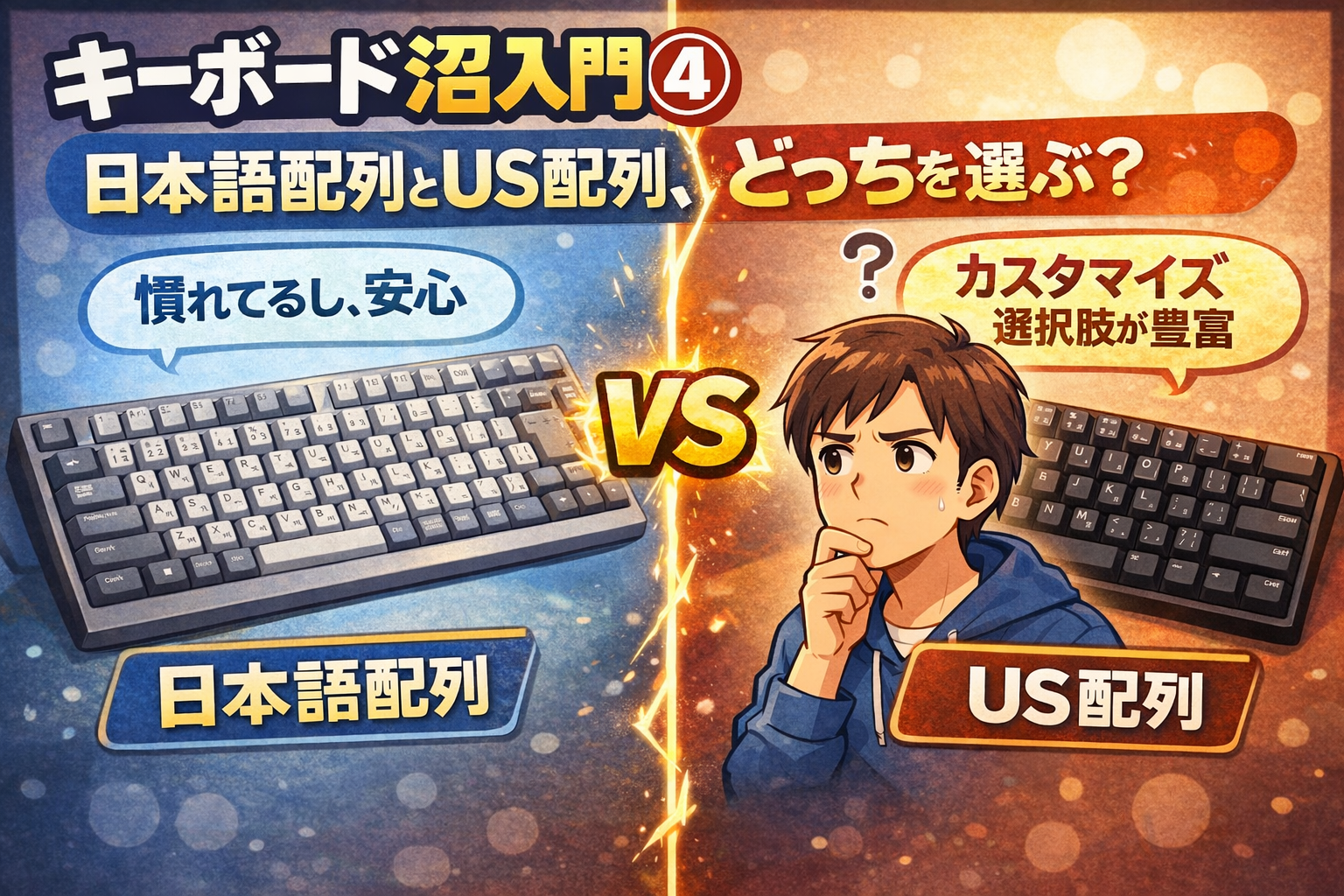 キーボード沼入門④｜日本語配列とUS配列、好みが分かれる理由を整理してみた